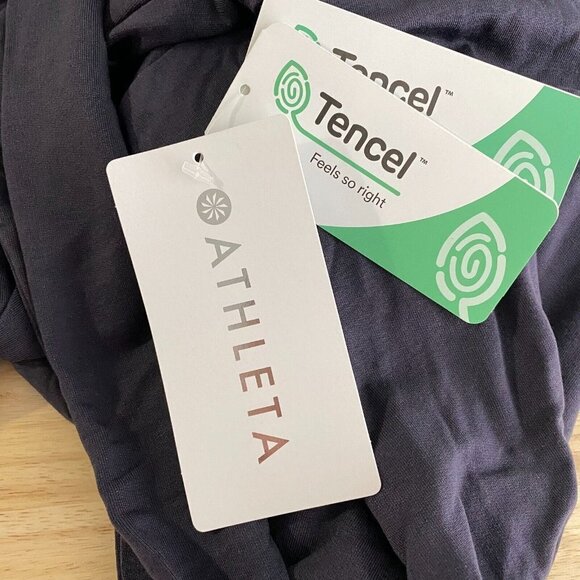 Athleta Nirvana Side Tie Samsara Sweatshirt Top Gray NWT Women's Medium‎ - Picture 7 of 9